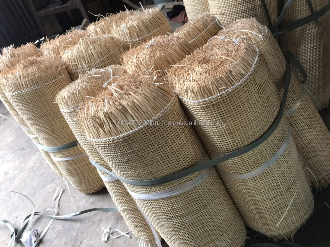 wholesale rattan cane webbing roll natural mesh open weave rattan webbing- Rachel Storage