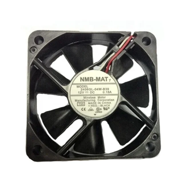 NMB-MAT 2406GL-04W-B59 12V DC 0.26A  60X60X15mm 6015 6cm 18CFM 4600RPM Wire Leads Inverter Small Axial Cooling Fan