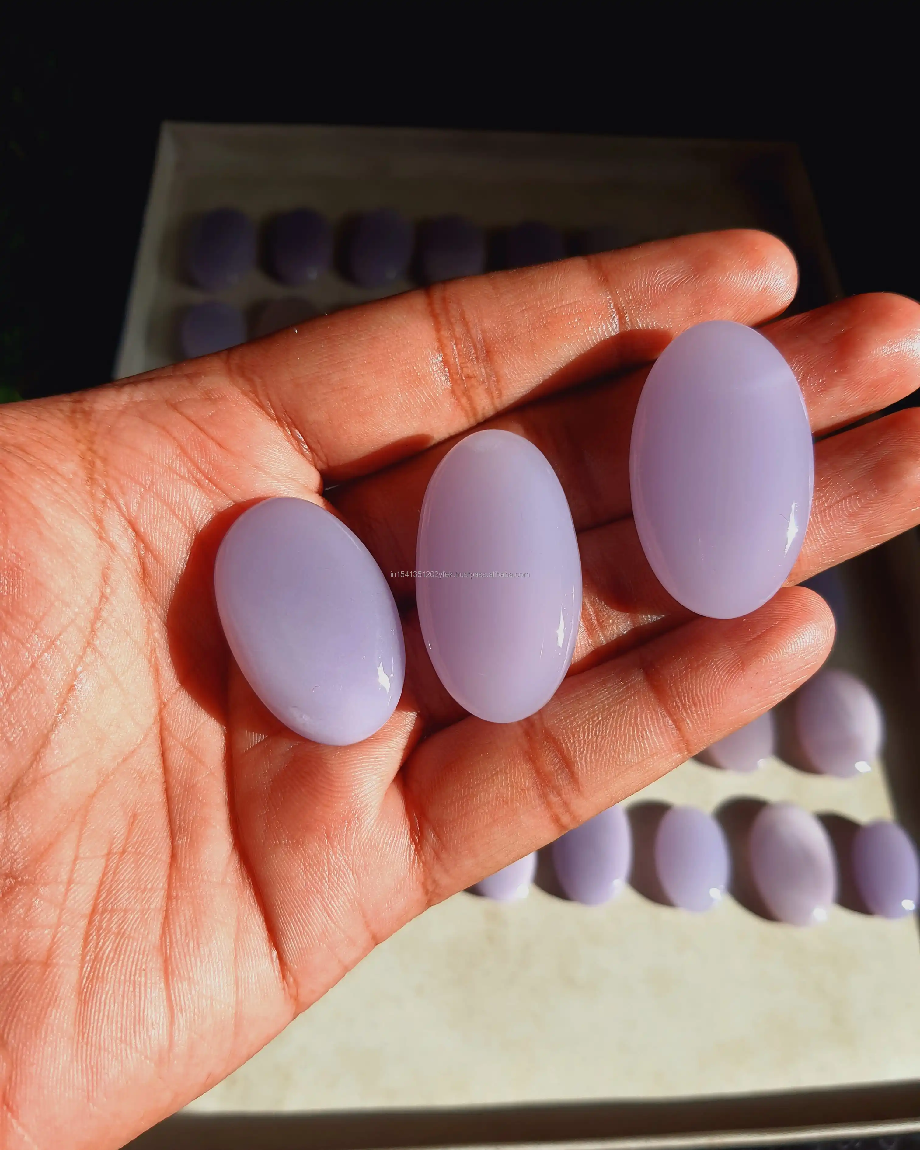 Yttrium Fluorite palmstone for chakra healing energy