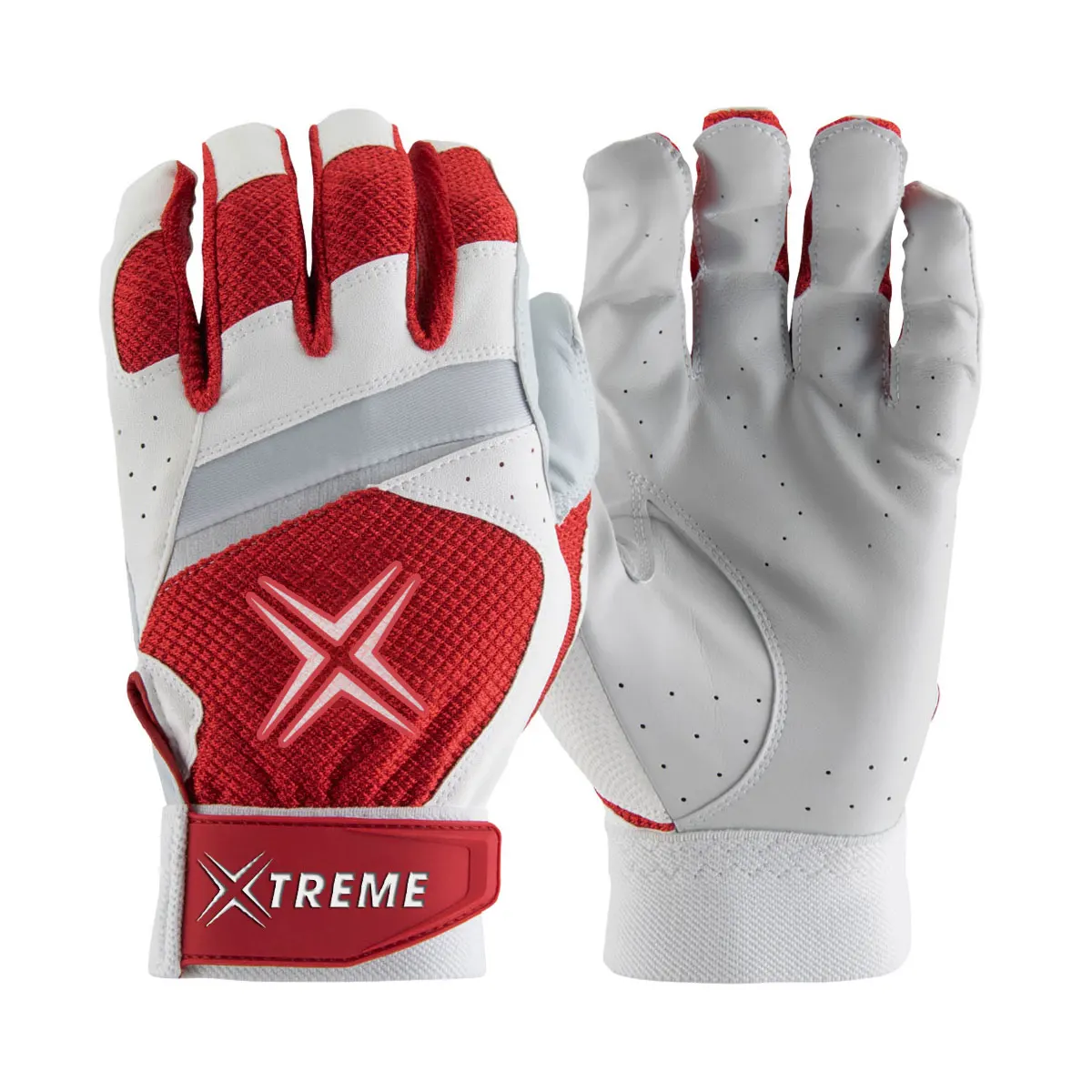Professional Bruce Bolt Quality Made Baseball Batting Gloves Premium Split Leather Anti-slip Custom Logo & Design Glove