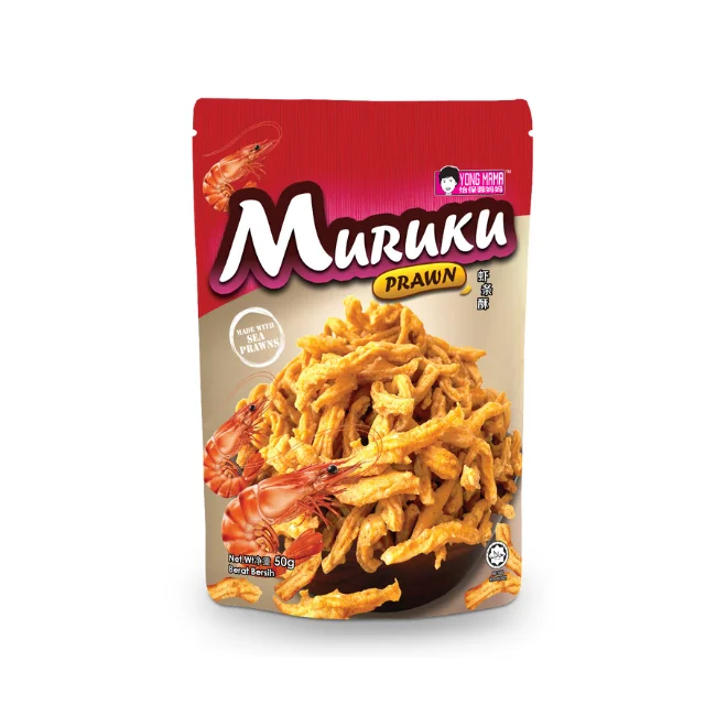 Prawn Muruku Custom Brand Wholesale OEM Healthy Seafood Prawn Shrimp Snack Crispy Cracker Fried Snacks, Poultry & Seafood