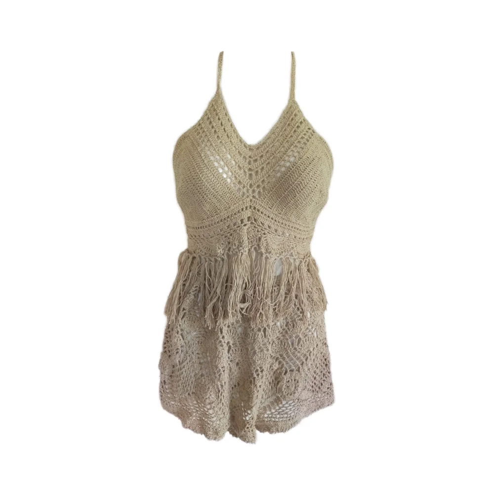 Handmade Crochet Dress for Adults Summer Silk and Rayon Custom Design Welcome Different Models and Designs From Bali