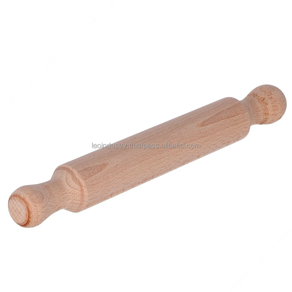 Ravioli cutter wooden rolling pin. Length cm 55