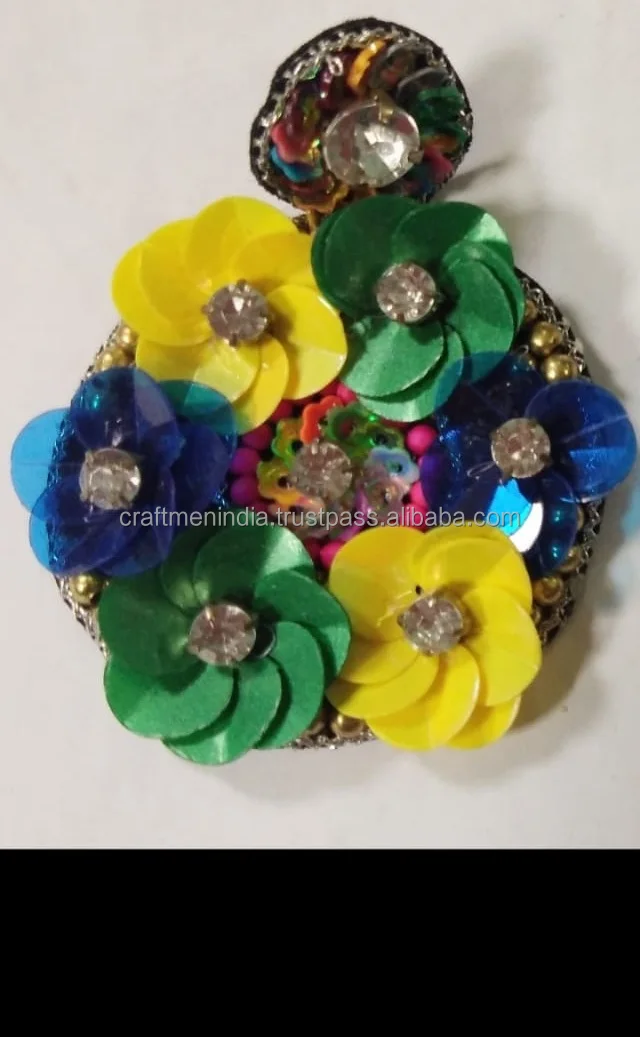 Latest 2023 Hand Embroidered Custom Designer Brooch In Different Shapes