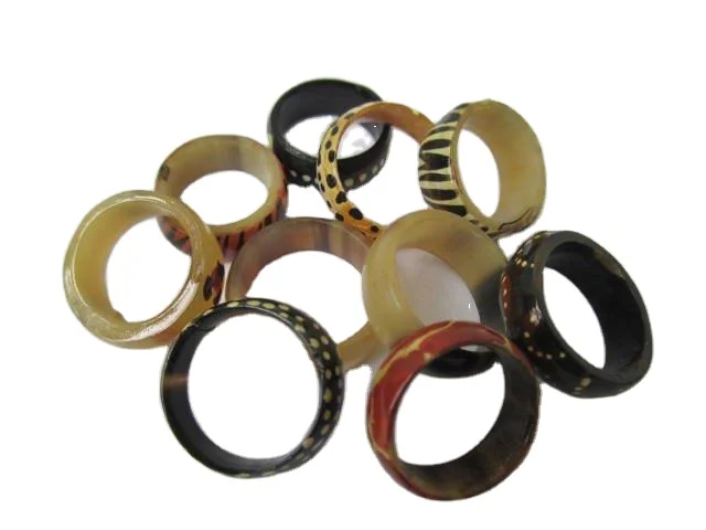 Natural Antique  Buffalo Horn Ring For Wholesale