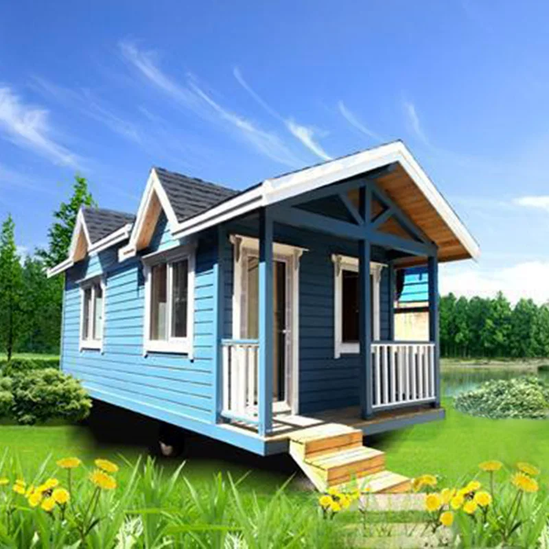 Modern House Trailer Mini Houses Prefabricated Cabin Tiny Home on Wheelsy Wheels Motor Rv Off-road caravan