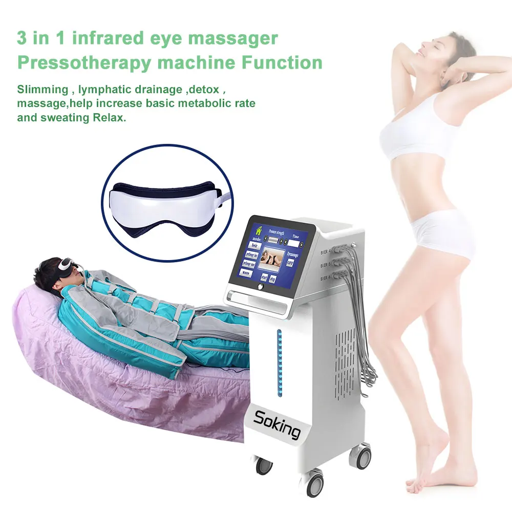 Professional 3 level in 1 infrared Air Pressure presoterapia weight loss pressotherapy machine lymphatic drainage pressotherapie