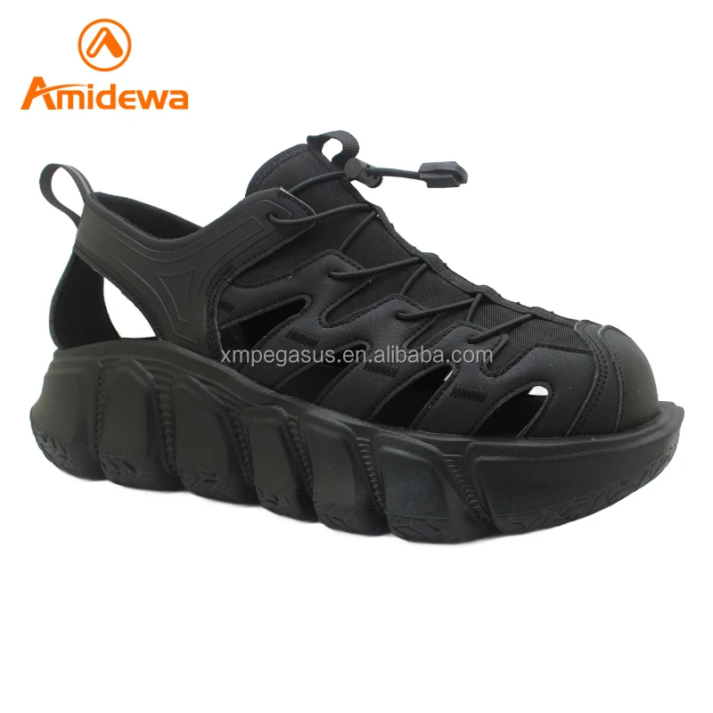 Platform Sandals About 6CM High Closed Casual Original Comfortable Fashionable Walking Mens Shoes Sandals