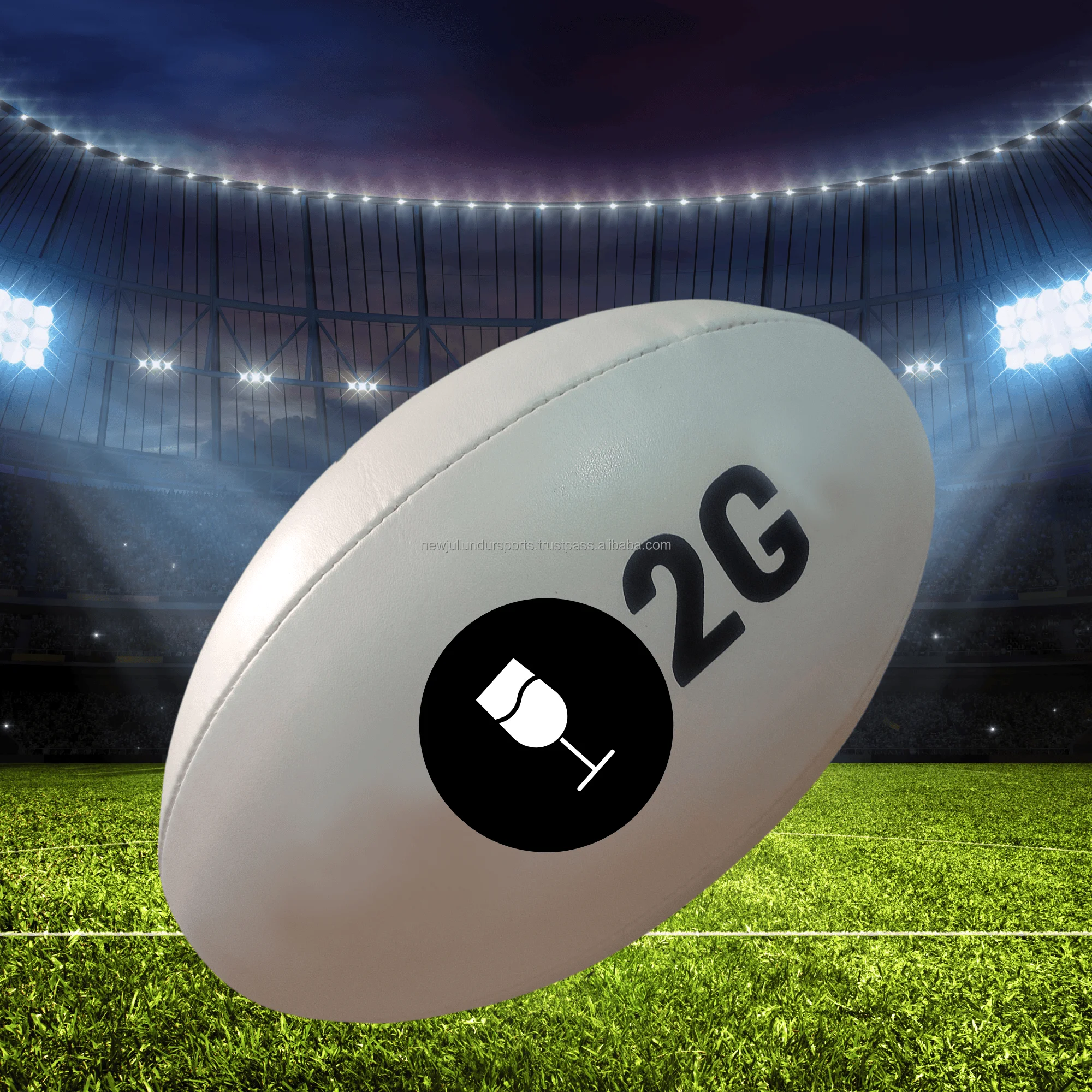 High quality Mini Promotional AFL PVC material football suitable for grass perfect grip blue color football