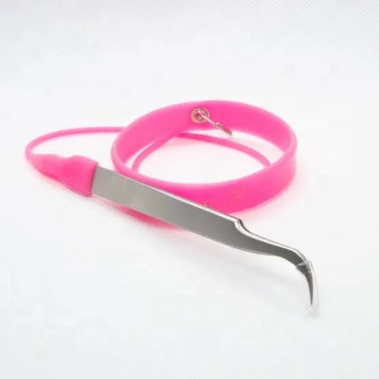 Professional Eyelash Tweezers Holder Bracelet Silicon Rubber Wrist Band Tweezers Protector Flexible Rubber Bands for Tweezers