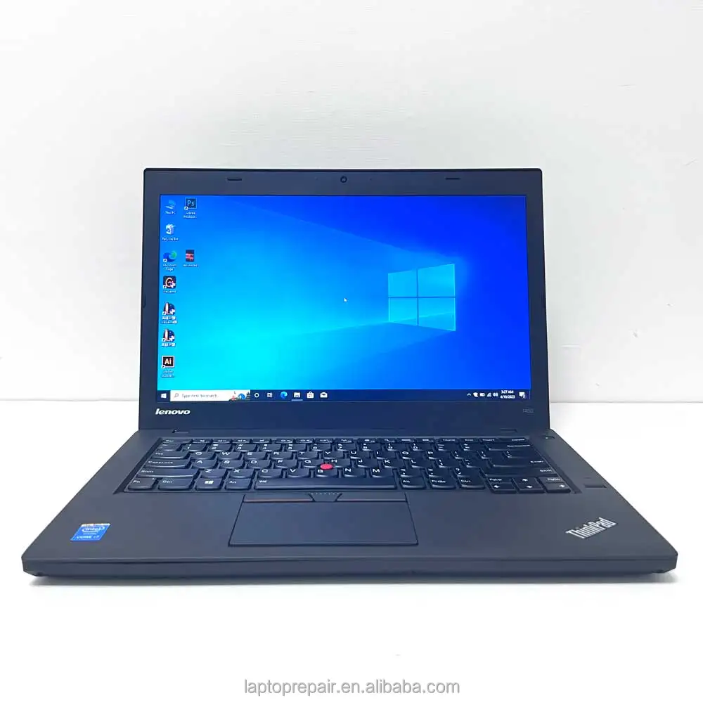 14 inch Cheap Laptop for Lenovo T450 Used Win10 Intel Core i5 5th Gen RAM 8GB SSD 256GB Business Laptop used  Second Hand