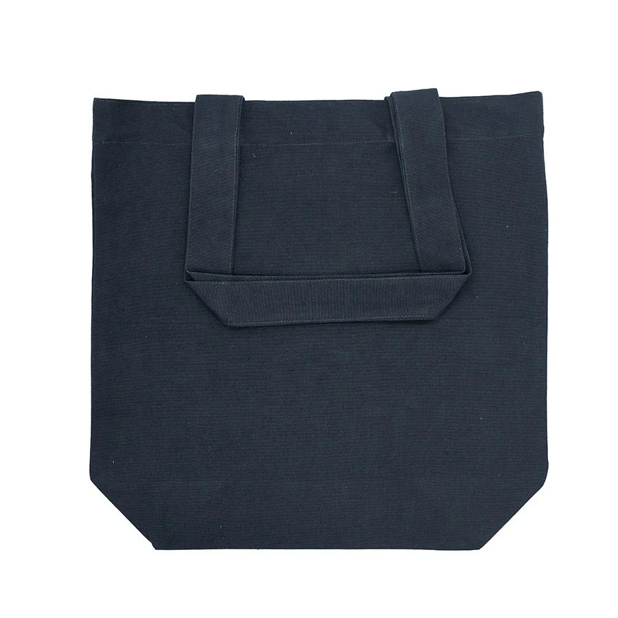 350 GSM Heavy Duty Large Size Tote Shoppers Bag Cotton Canvas Promotional Packaging Printed with Custom Logo