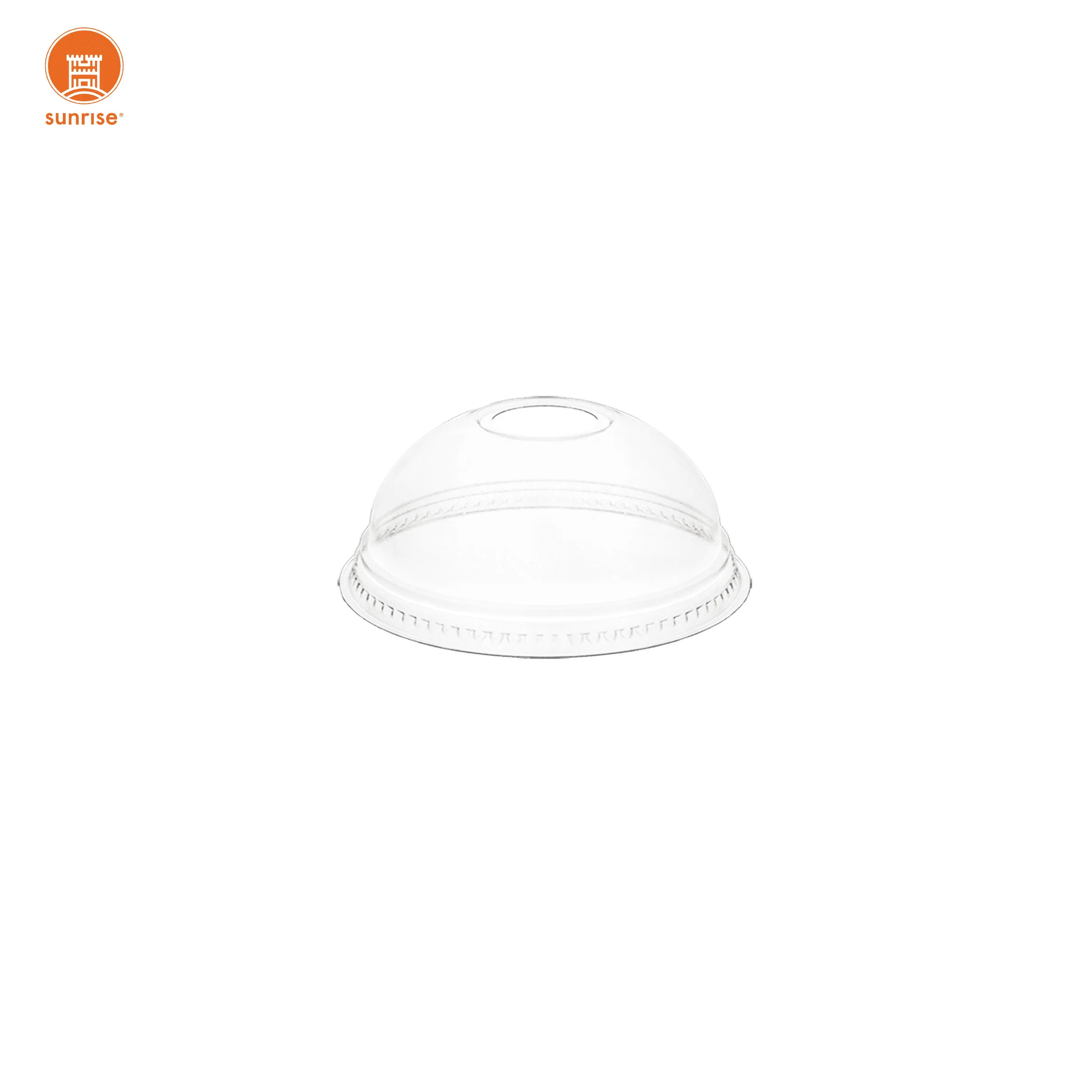 98mm Good Quality PET Cups Cross Cut Flat Lids