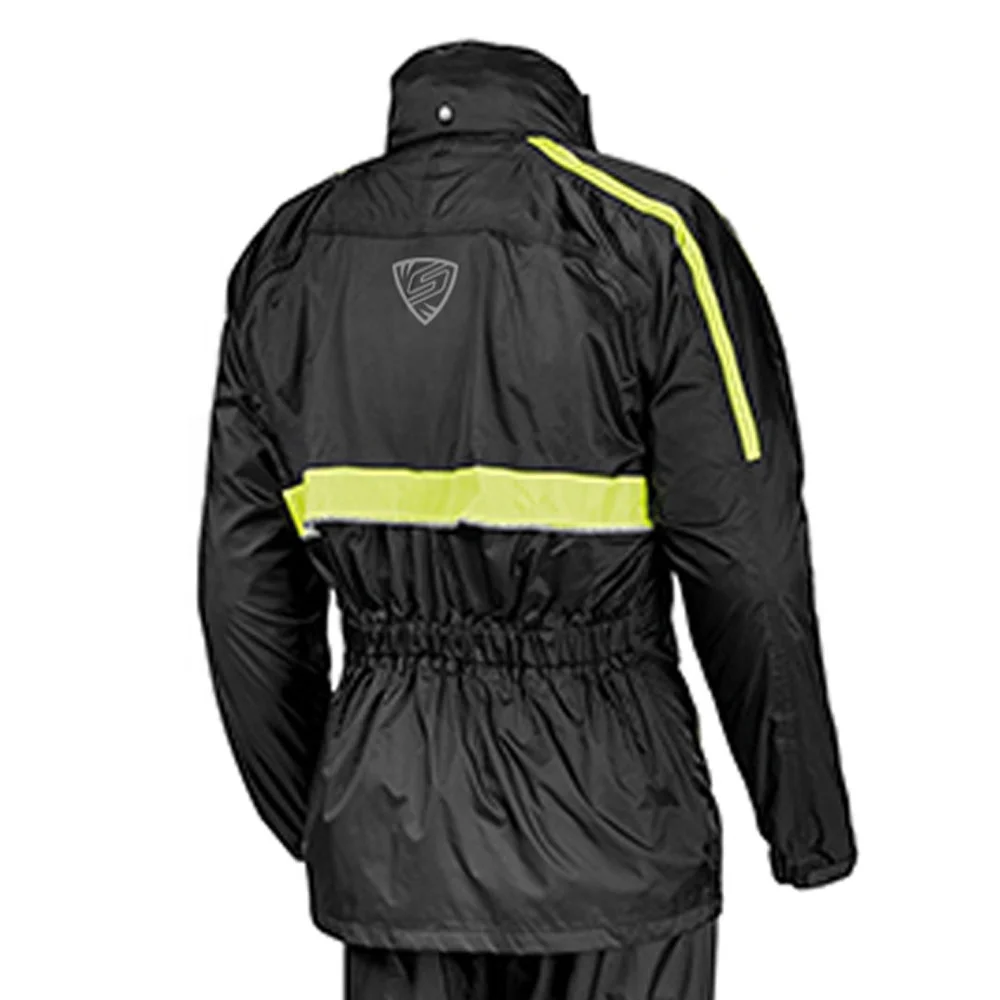 detachable hood Outdoor spilt rain coats men waterproof rain gear 2 pcs rain suit TPU coated