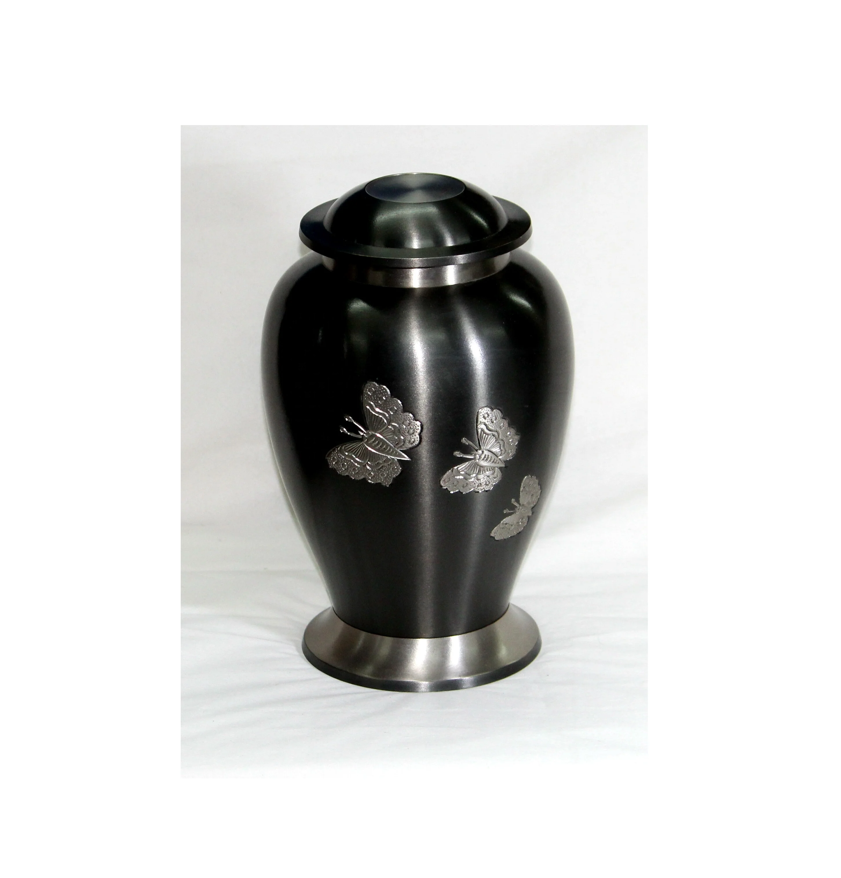 Colorful Metal Butterfly Cremation Urn for Pet Ashes Homegoing Memorial Brass Coffin Finished in Colorful Brass Going Home Urn