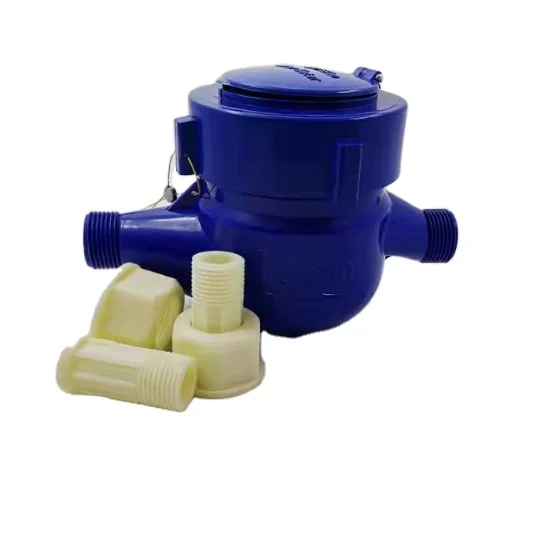 1/2'  3/4' 15mm 20mm cheap domestic water meter plastic body dn15 dn20 flow meters