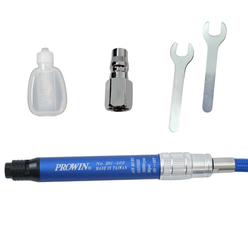 Mini Air Die Grinder 25000 RPM Speed Low Noise Metal Deburr Polisher Rotary Tool for 6 mm Bits