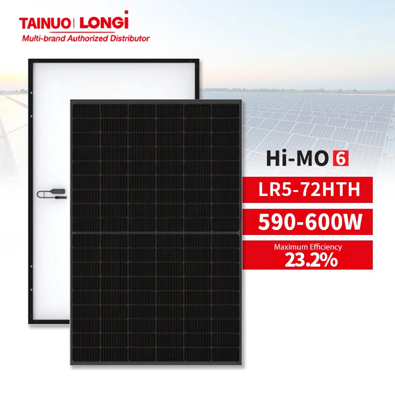 Солнечная Hi-MOX6 Longi HPBC 23.2% модуль эффективная солнечная панель 600 Вт 595 590 580 Анти-пыль PV панели