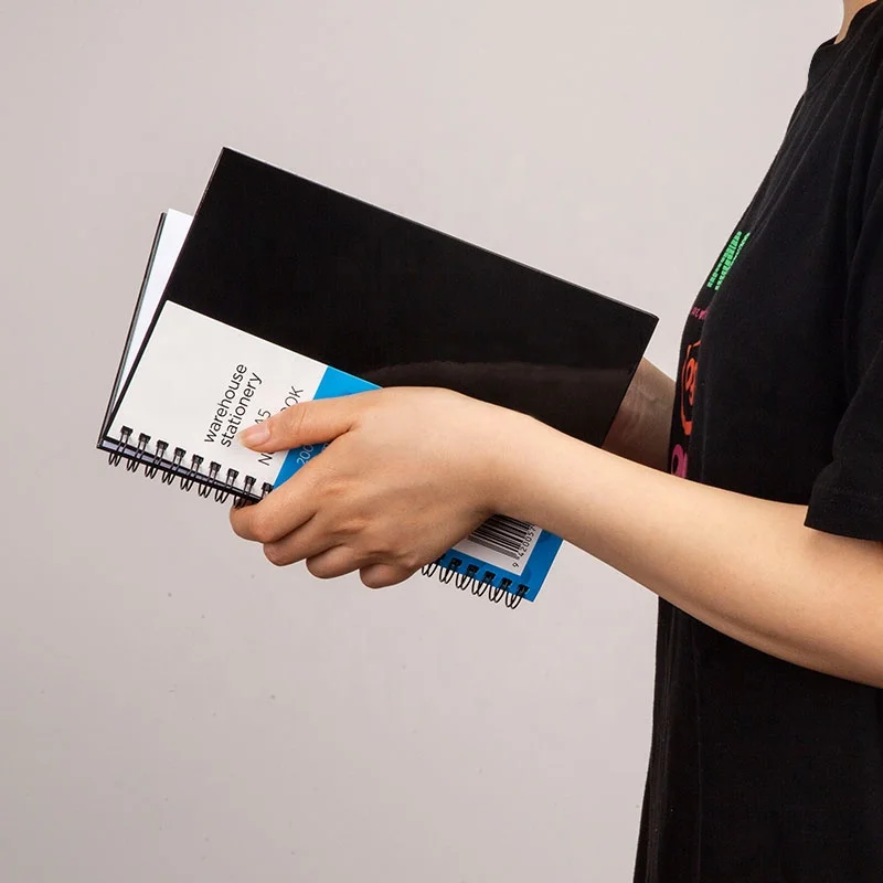 
A4 A5 200 Pages kraft College writing Excercise Hardcover Spiral Ruled Notebook/Journal with 70g Premium Thick Paper 