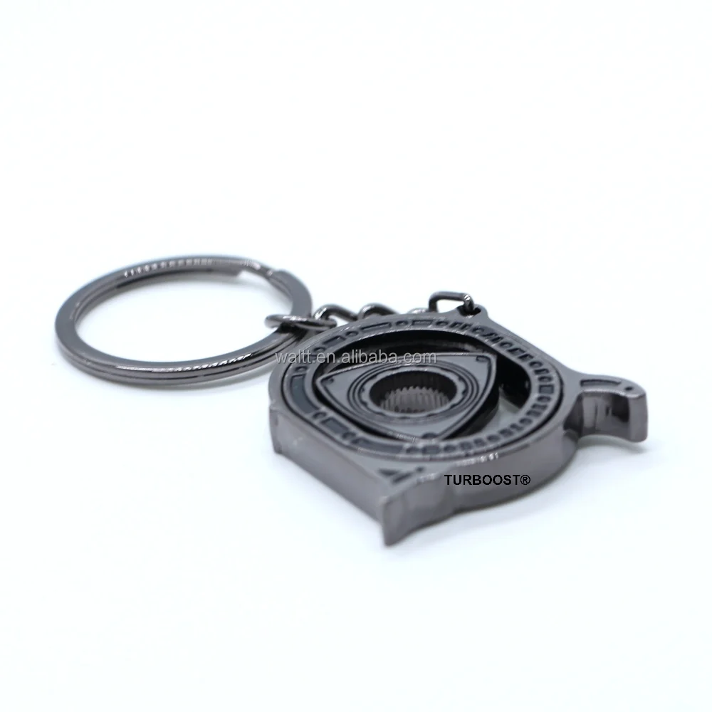 Wankel Keychain Creative Auto Parts Hollow Automotive Engine Spinning Rotary Rotor Keyring Key Chain Keyfob