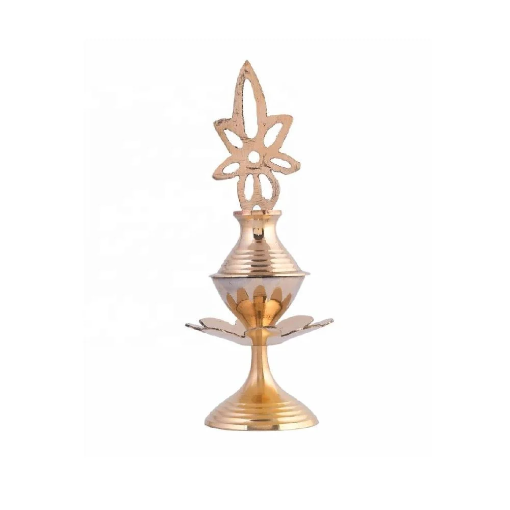 Brass Surma Dani Khol Holder Brass Metal Engraved with Floral Designs Use to Hold Kajal Showcasing Beautiful Metal Surma Dani
