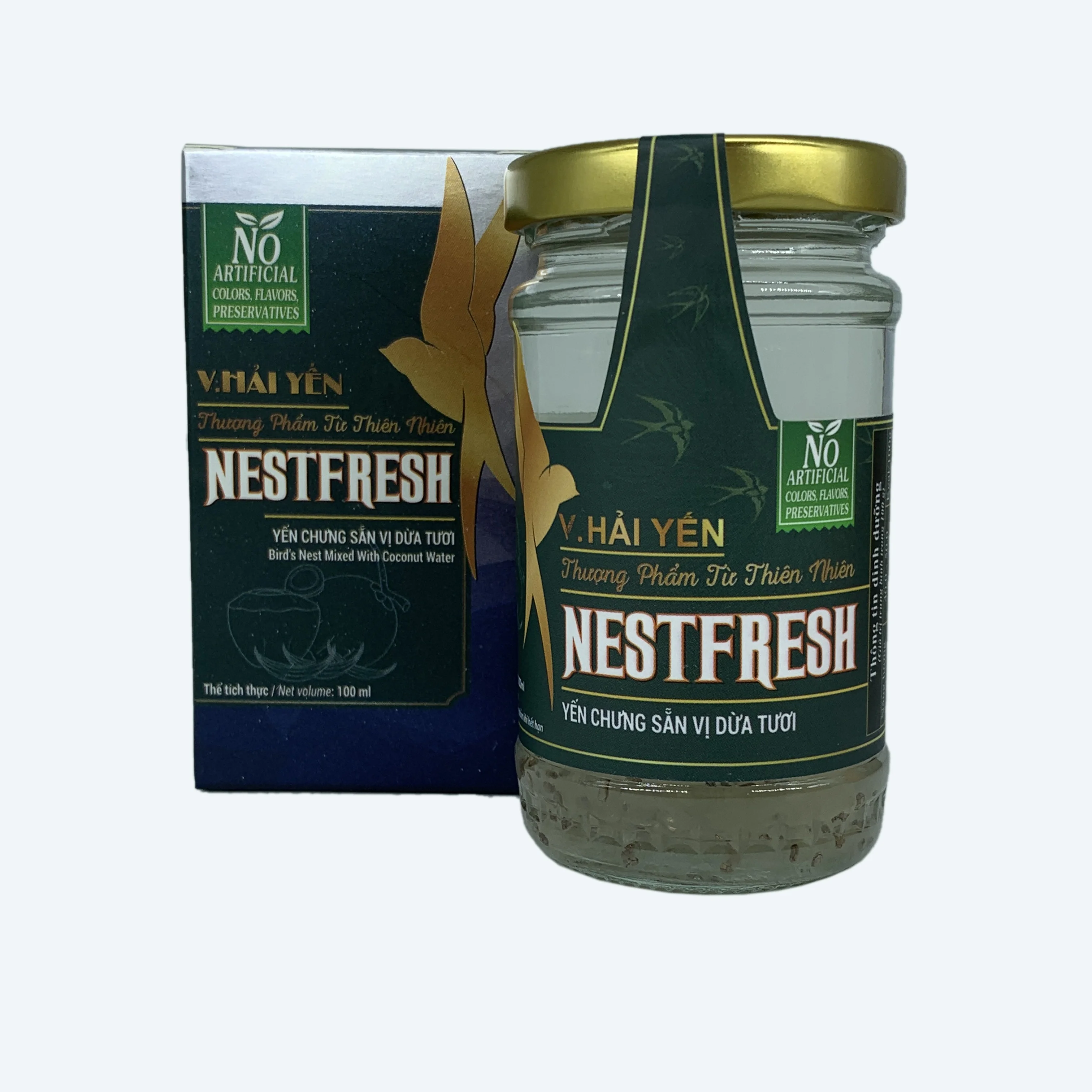 Птичье гнездо NESTFRESH для птиц смешанное с кокосовой водой высокое качество