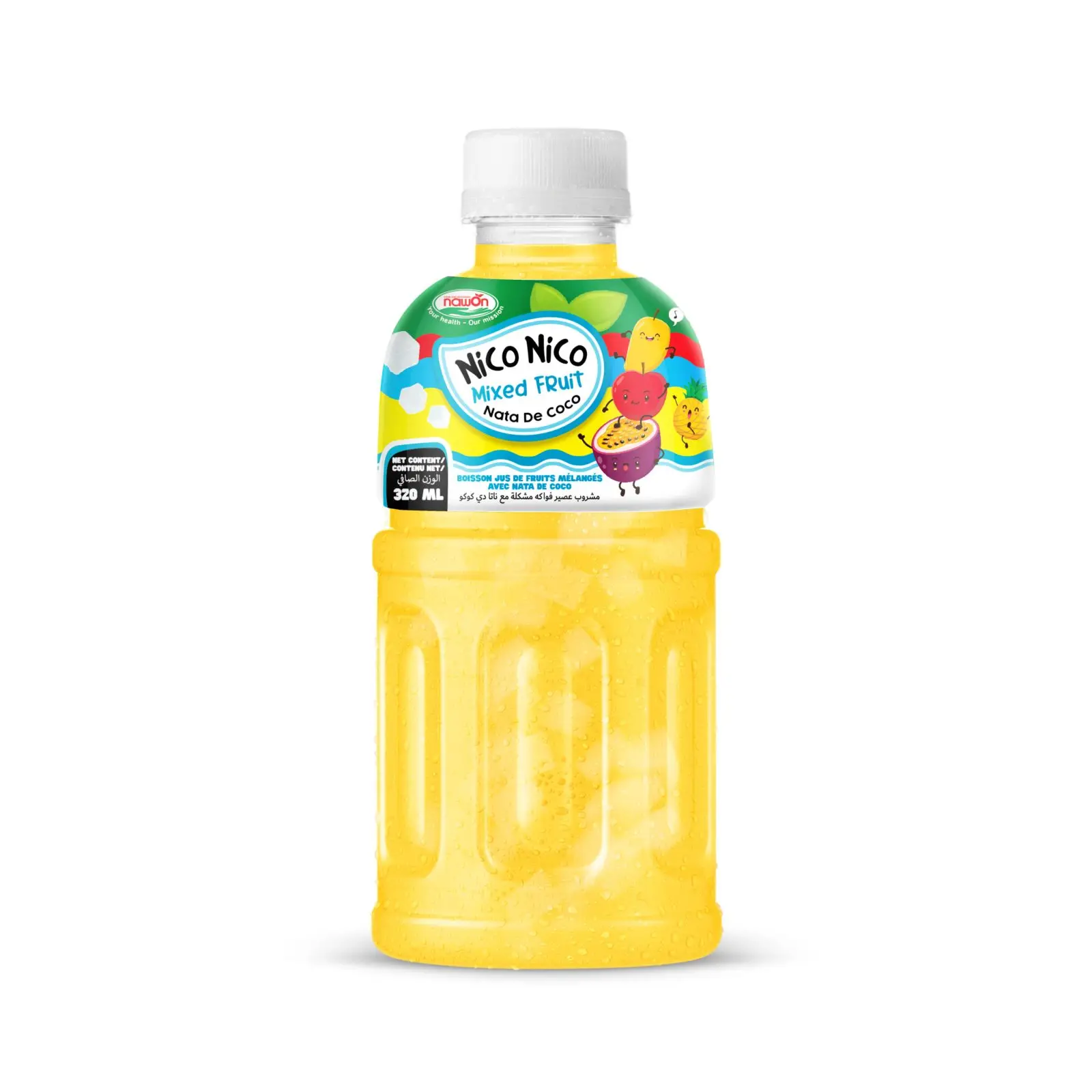 OEM Thailand Mogu mogu Juice Coconut Pulp Drink Peach Melon Flavor Bottled Water Soft Drink Exotic drinks Vietnam Manufacturer