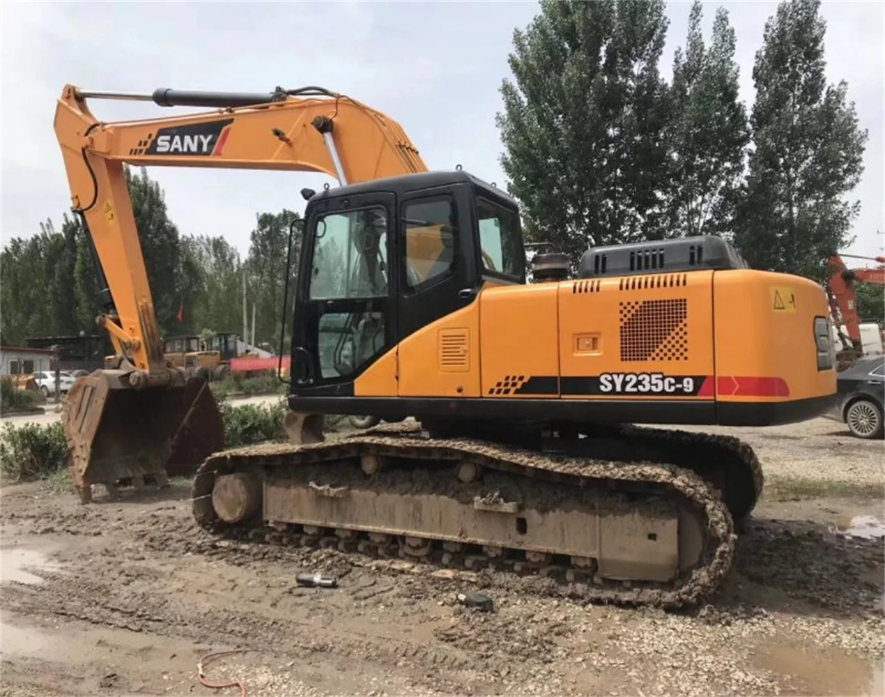 Used Heavy Duty Sany Sy135 Sy235 Hydraulic Crawler Excavator for construction