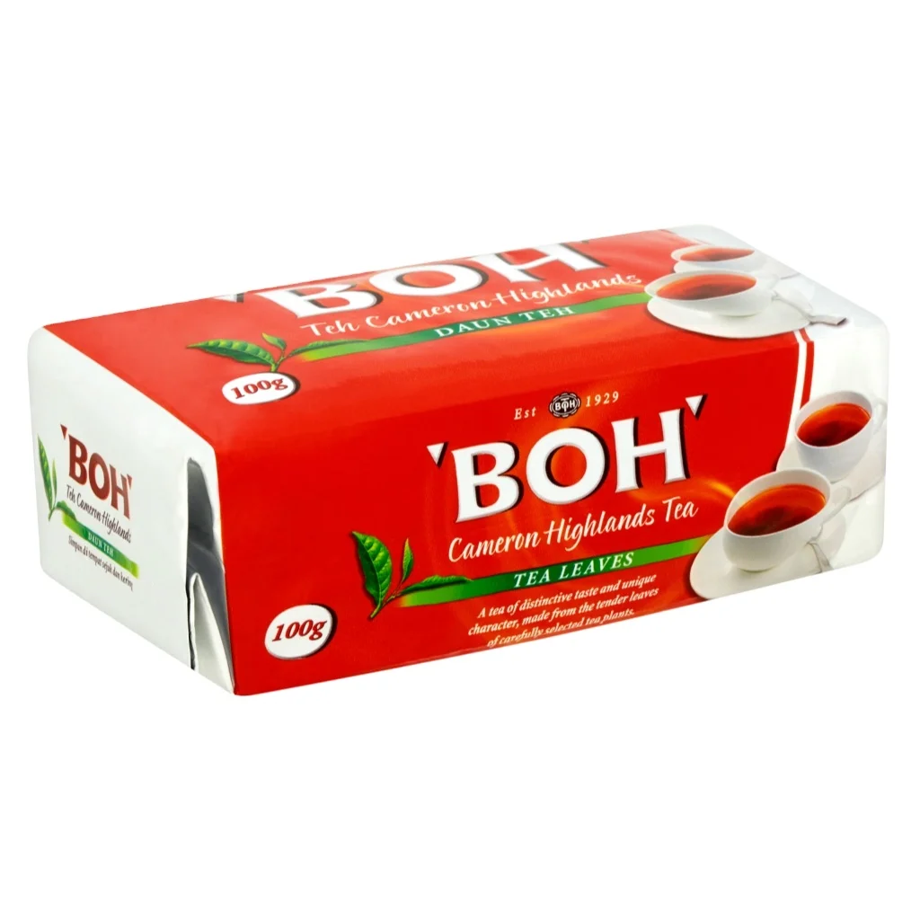 BOH CAMERON HIGHLAND TEA LEAVES [100G] BROKEN ORANGE PEKOE BOP ORIGINAL CAMERON HIGHLANDS MALAYSIA WHOLESALER