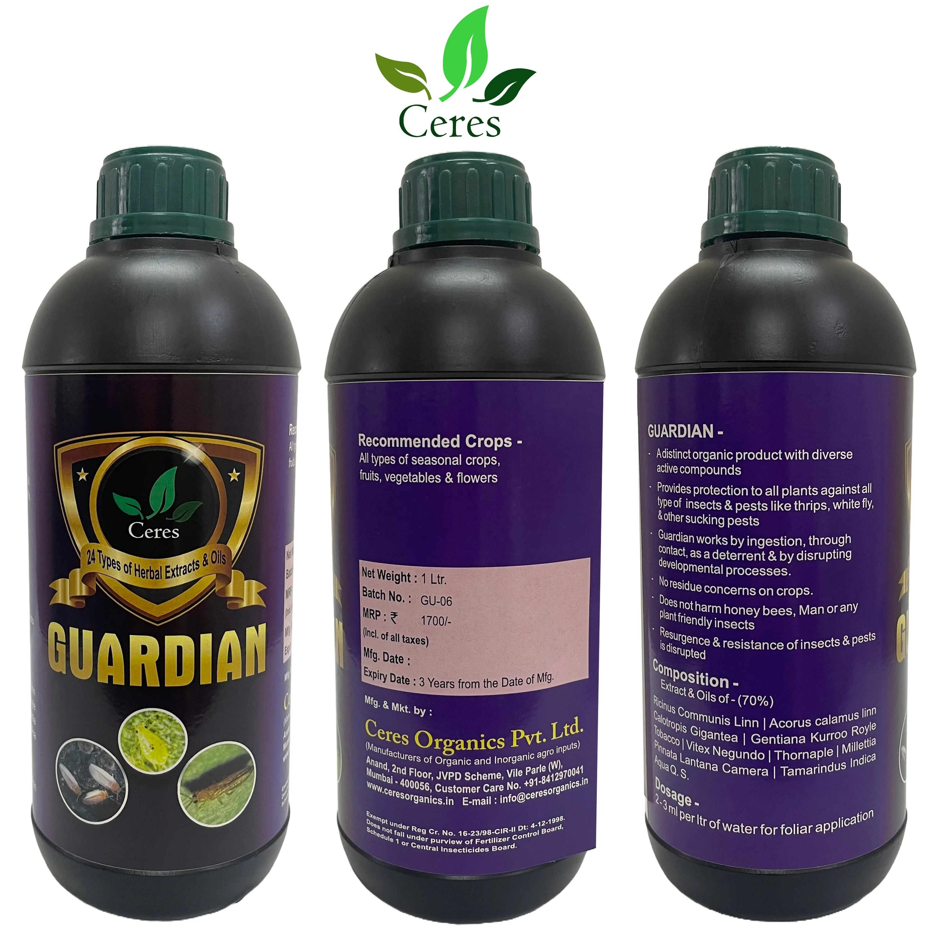 Professional Manufacturer and Exporter of Little Yellow Liquid Appearance Guardian Agriculture Fertilizer at Low Price