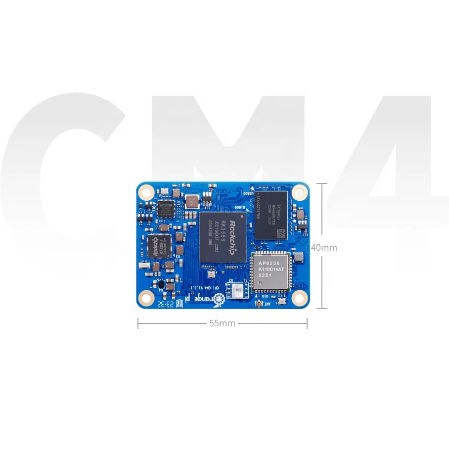 Orange Pi CM4 2G 4G RAM Single Board H618 WiFi5+BT 5.0  Power Supply for OPI CM4 Module