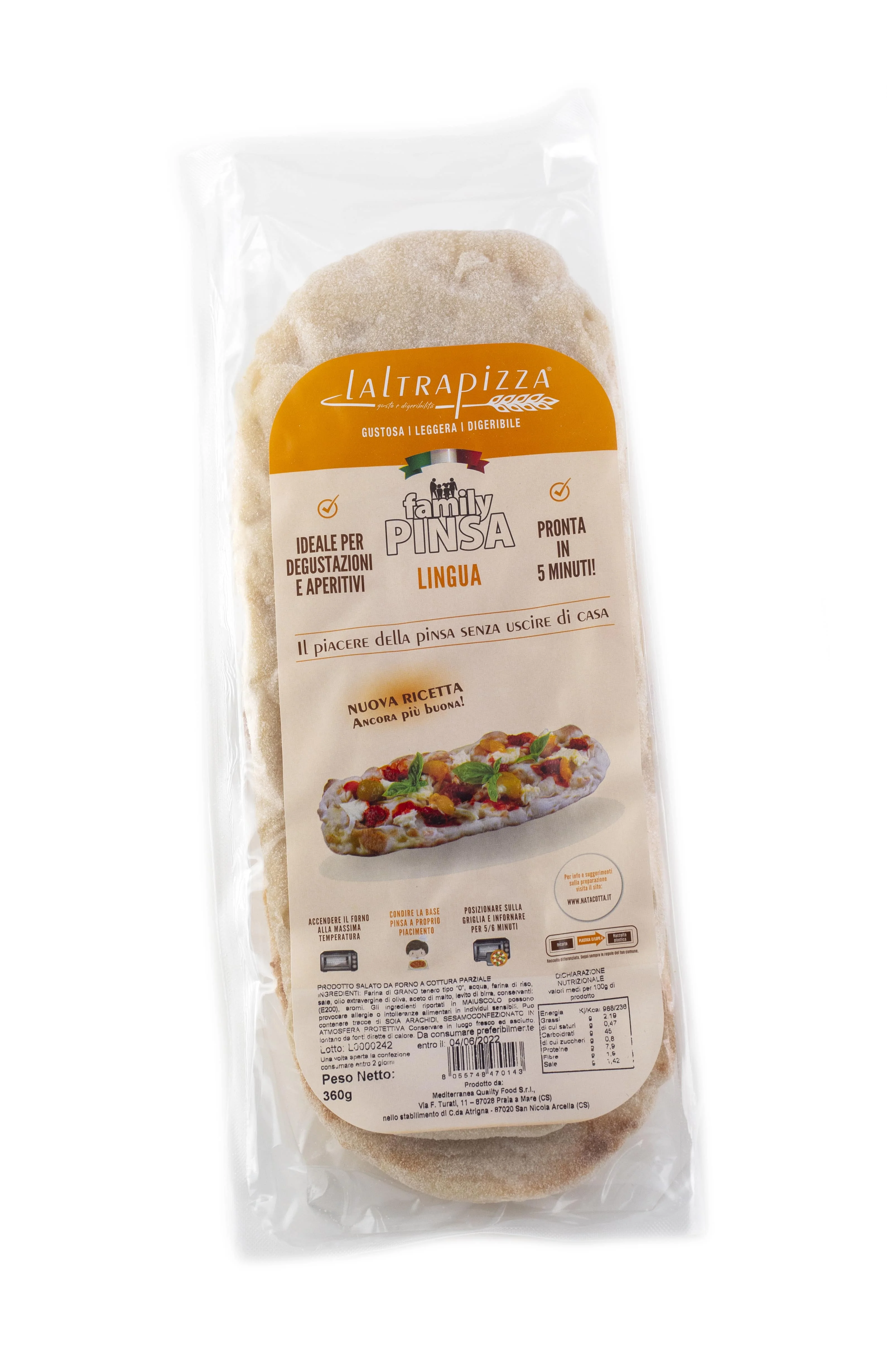 Замороженная предварительно приготовленная основа Horeca овальной формы для пиццы 30x20 см 180 Высококачественная итальянская еда украшения и запекания в