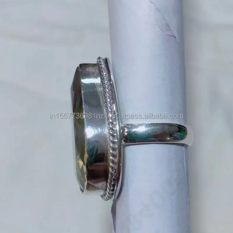 925 Sterling Silver Gemstone Stone Beautiful Ring Gift for Her