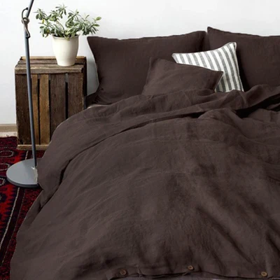 100% linen woven  fabric  Plain linen fabric wholesale for bedding sets