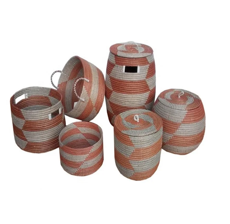Woven laundry baskets for clothing wholesale made in vietnam for the wholesales seagrass natural products