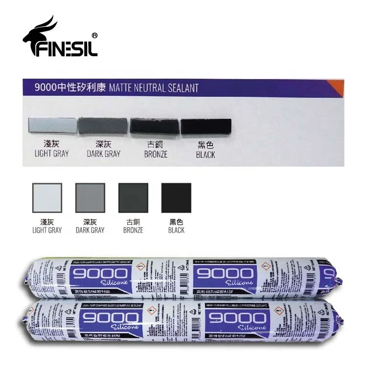 FINESIL 9000 High-performance weatherproofing sealant  Sausage Packaging 600ml neutral silicone sealant
