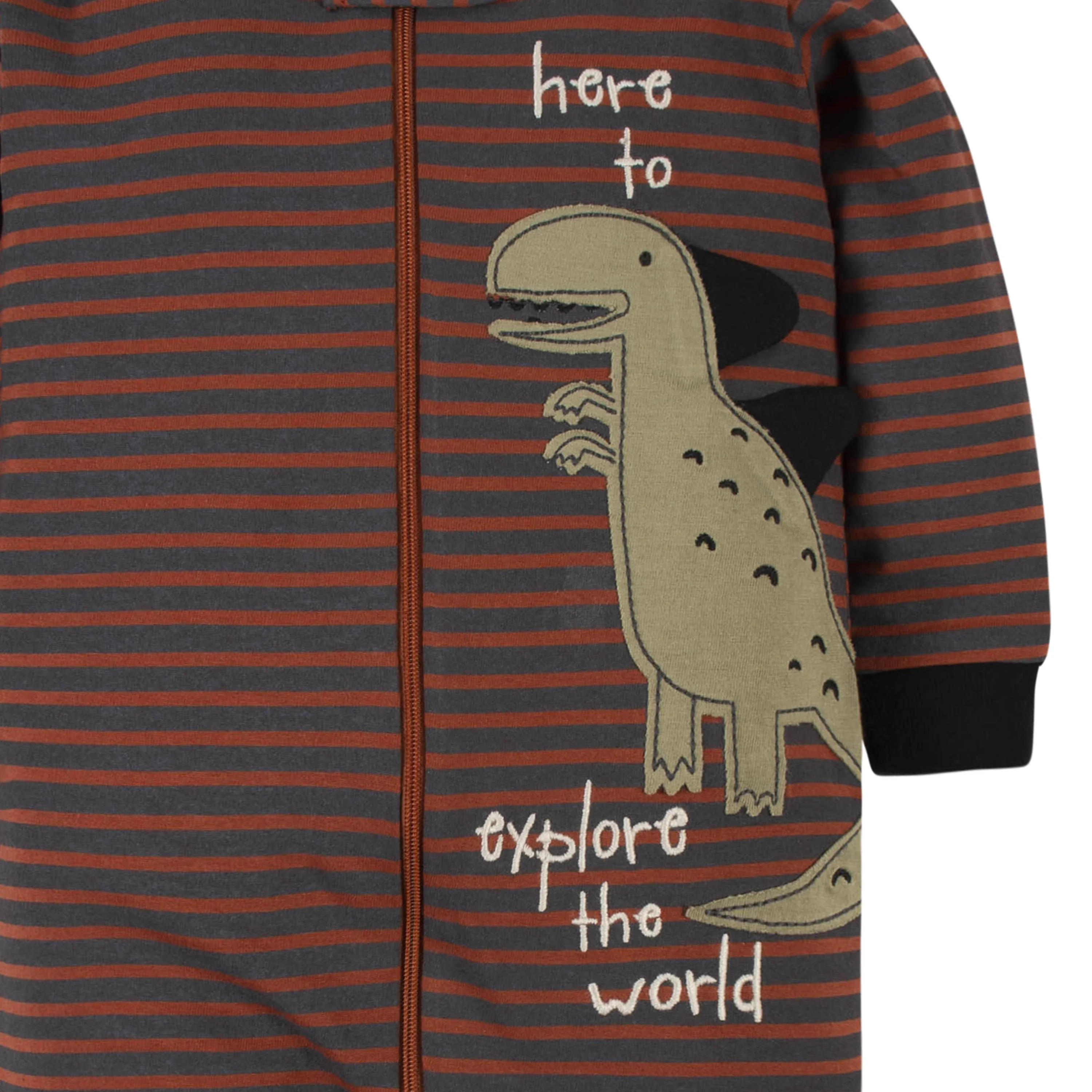 Gerber Organic Cotton Baby Boy Sleep N Play Clothing Set 2 Pack Dino Fashion Style for 6 Months Sustainable and Stylish