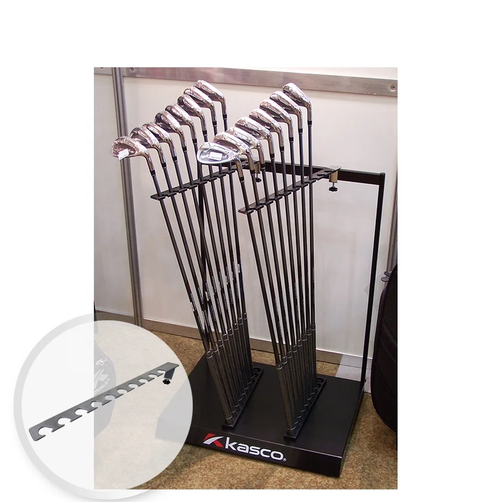Golf club display arms storage rack plans organizers slatwall stand for sale
