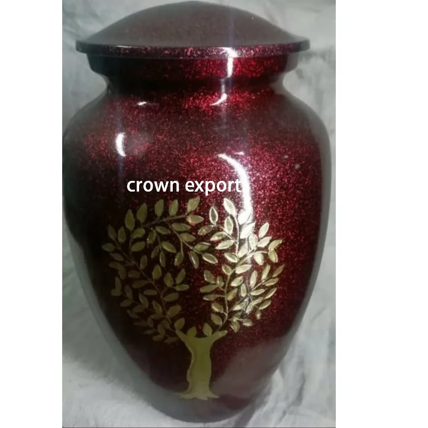 multicolor onyx look in  aluminium metal cremation in all size with multiple printed option for  funeral urns designs