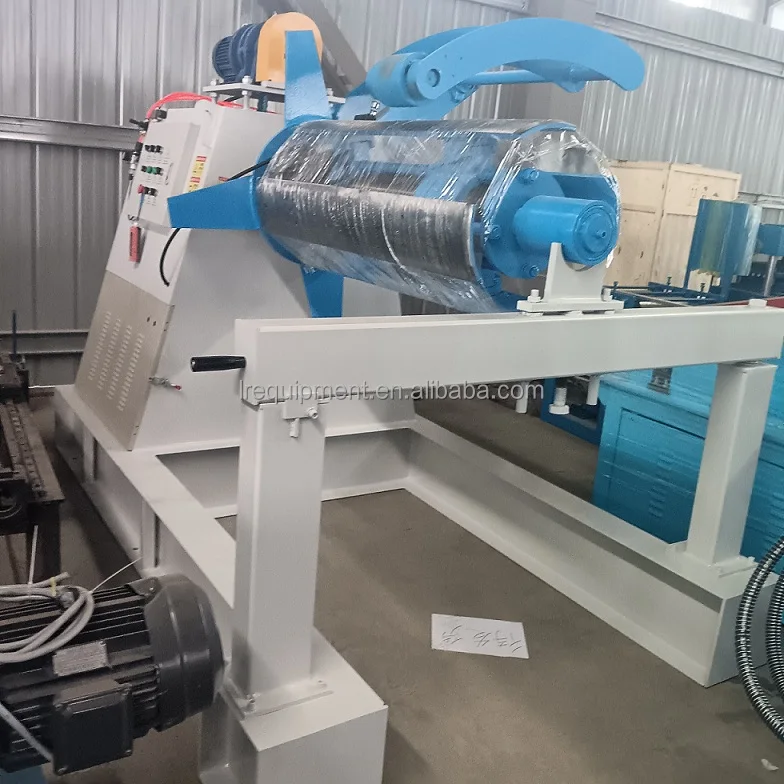 Hydraulic Full-Automatic Decoiler Machine for 5T 8T 10T Steel Drum Forming & Uncoiler With Pressure Arm