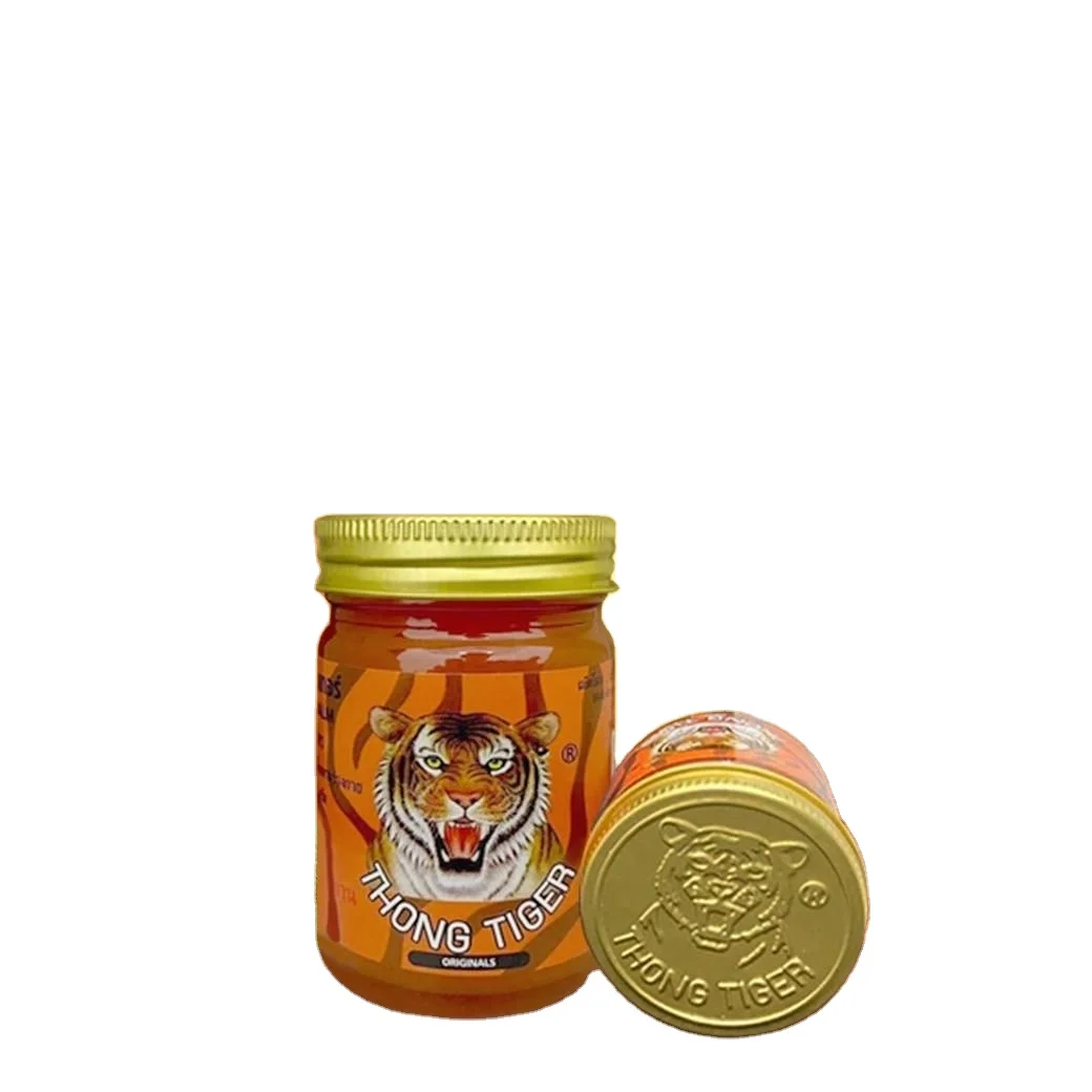 Thong Tiger 50g 100% Thailand Herbal Ointment Oil Refresh Brain Tiger Oil Relieve Itching Pain Relieving cream