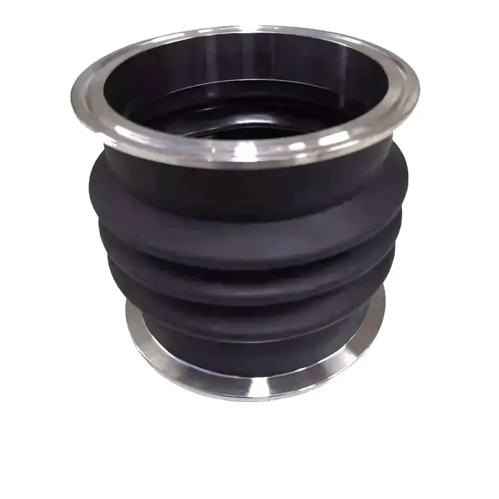 Custom Rubber Dust Bellows with Metal Flange