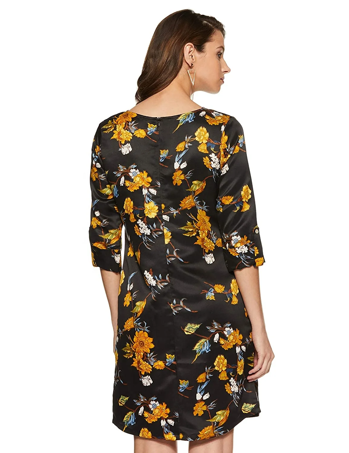 New Arrival Printed Women Shift Knee-Length Romanian Dress Looks Good and Stylish Dress