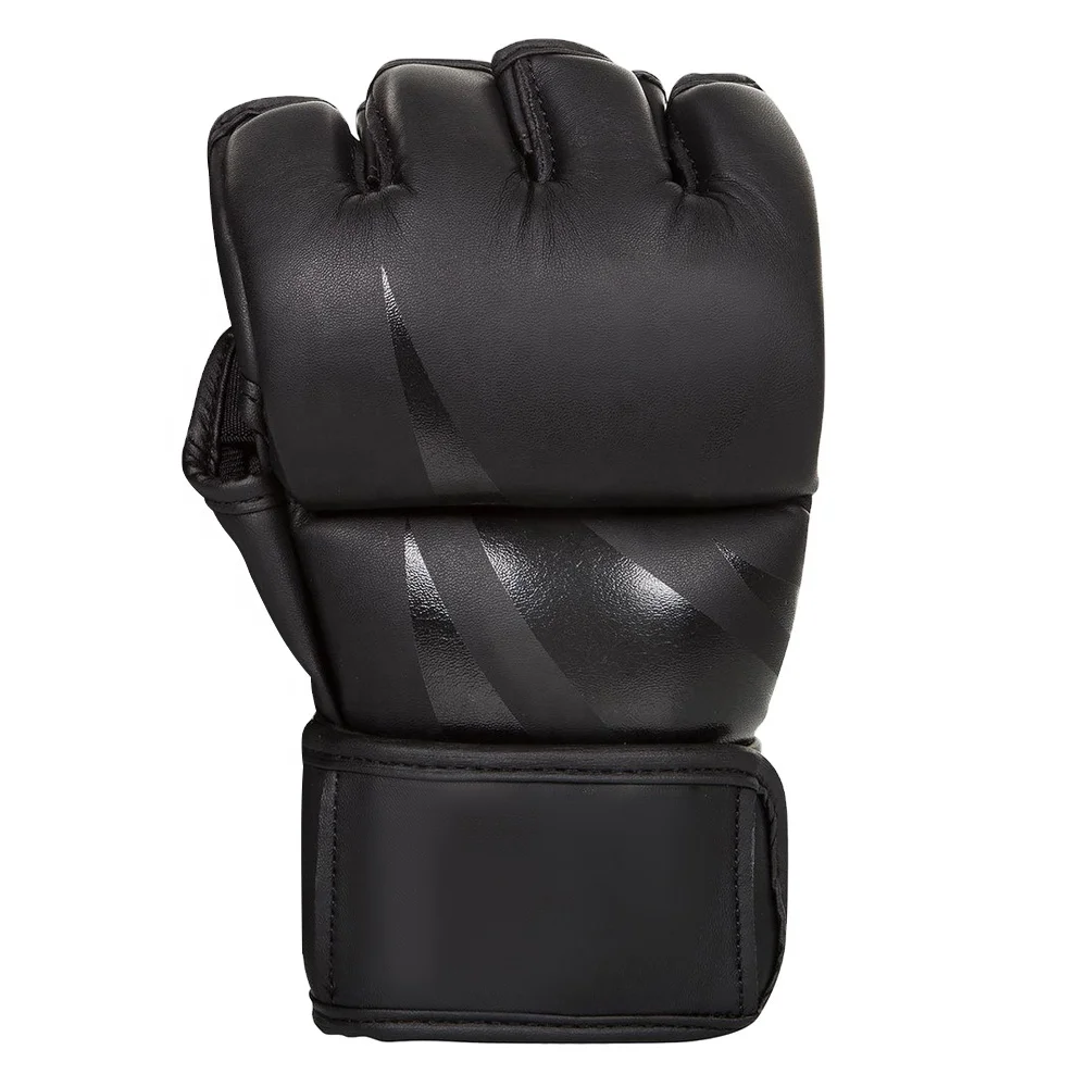 OEM Service MMA PU professional Boxing Gloves Half Finger Boxing MMA Gloves custom logo mma gloves