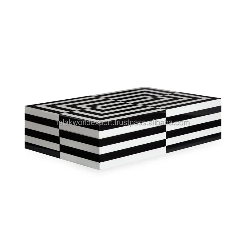 Handcrafted Walnut Resin & Wood Jewelry Box with Epoxy Resin Accent Medium Size Jeweler box Resin Epoxy Ring box decoration FWE