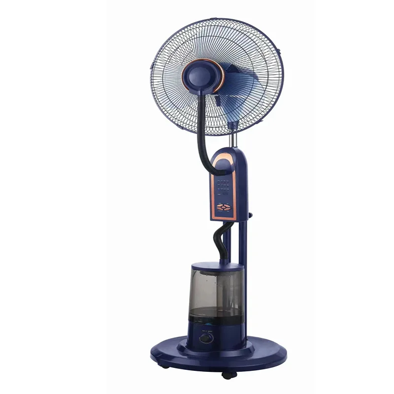 16 inch cooling mist spray standing fan mist fan with water 110V 220V  Humidifier Cooling Flexible Electric rechargeable Fan