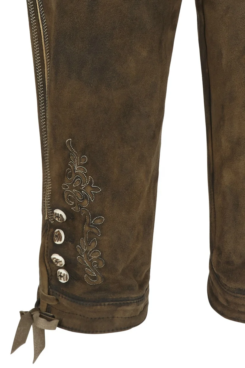 New Bavarian custom Lederhosen Knee Long Custom Embroidered Cow Suede Leather Made Men Lederhosen