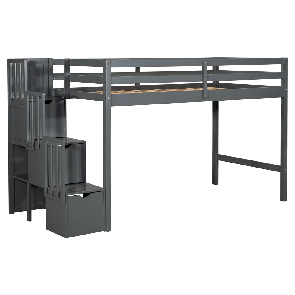 High Quality Single Wooden Bed with 4 Drawers Modern Design for Bedroom Hostel or School Apartment Direct from Vietnam