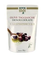 PITTED TAGGIASCA OLIVES DNA Certified in extra virgin olive oil as antipasto and as ingredient  100 g