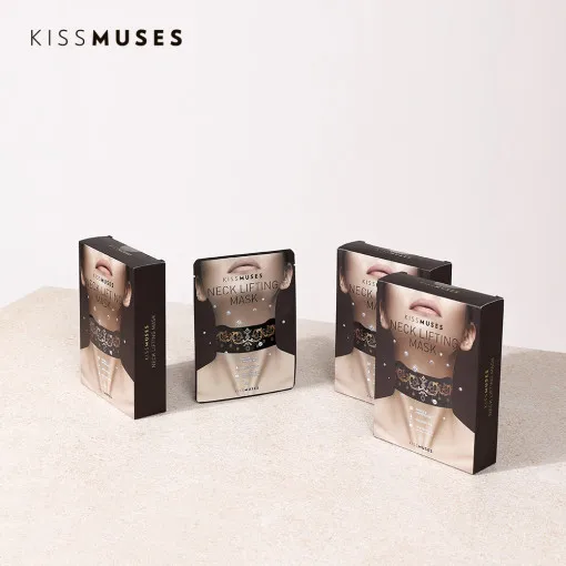 KISSMUSES Neck Lifting Mask Premium Korean Cotton Sheet Mask Hyaluronic Acid Neck Lifting Mask